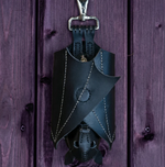 Bat Coin Pouch - Hanging Closed with Carabiner